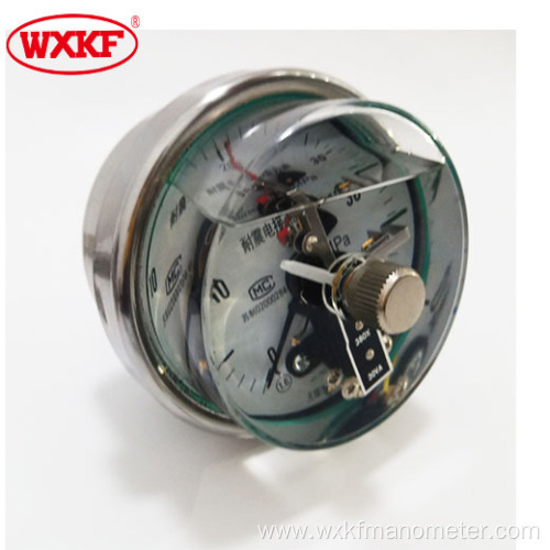 stainless steel electrical contact pressure gauges